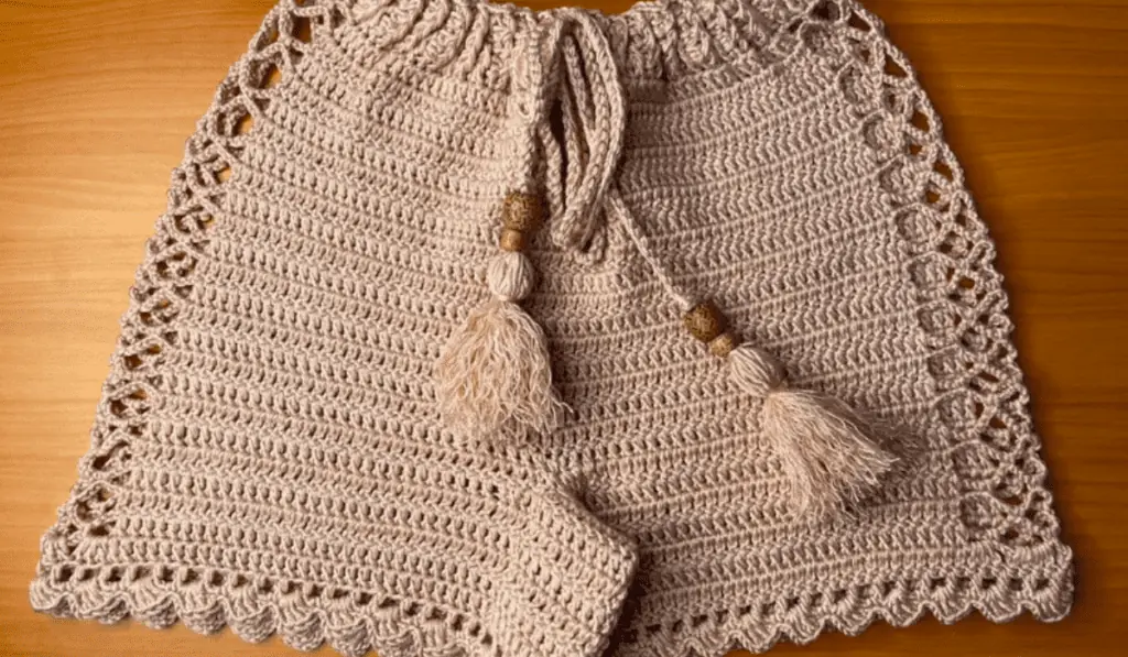Crochet shorts with open sides.