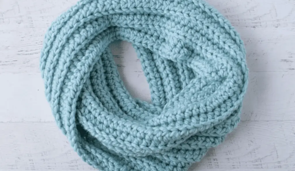 A blue simple scarf