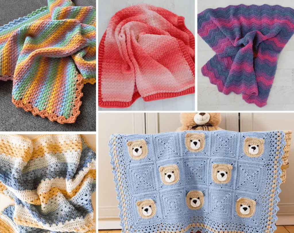 17 Free Crochet Baby Blanket Patterns Using Bulky Yarn