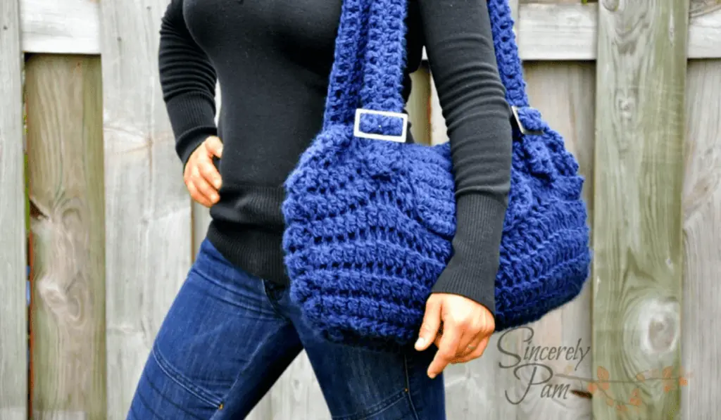 Vacation Style Crochet Bag With Adjustable Shoulder Strap