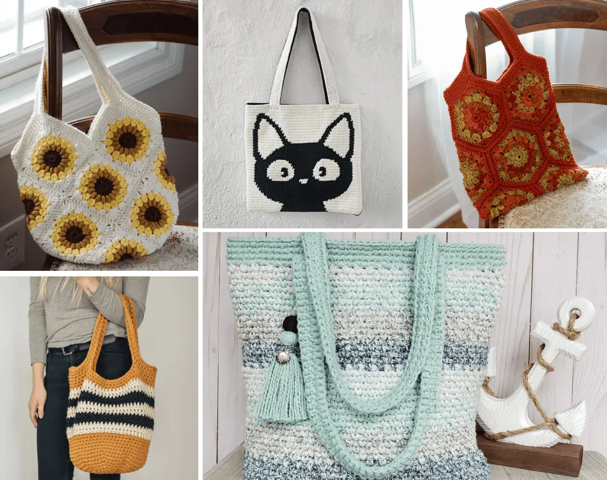 25 Crochet Tote Bag Patterns