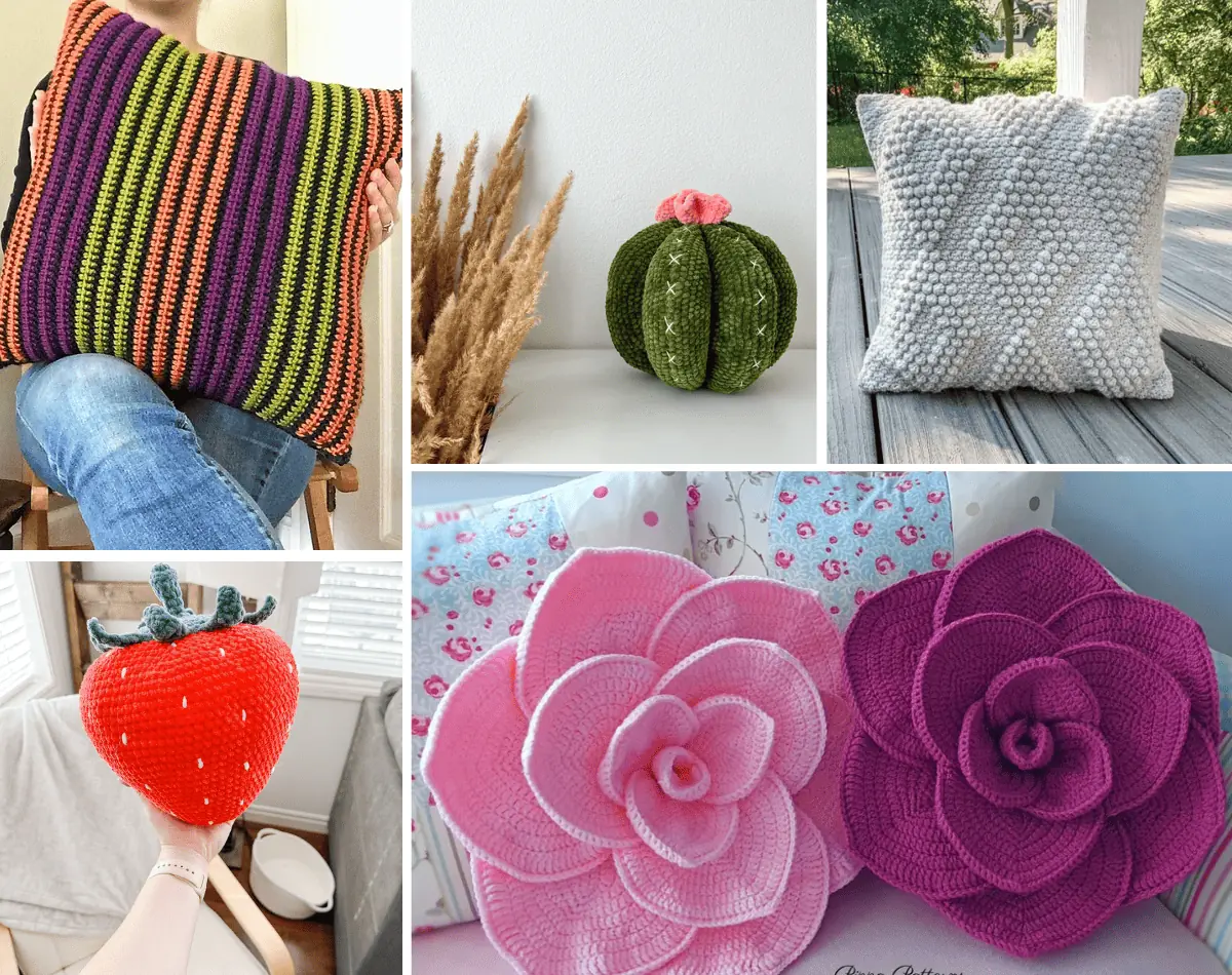 30 Crochet Pillow Patterns: Crochet Cozy