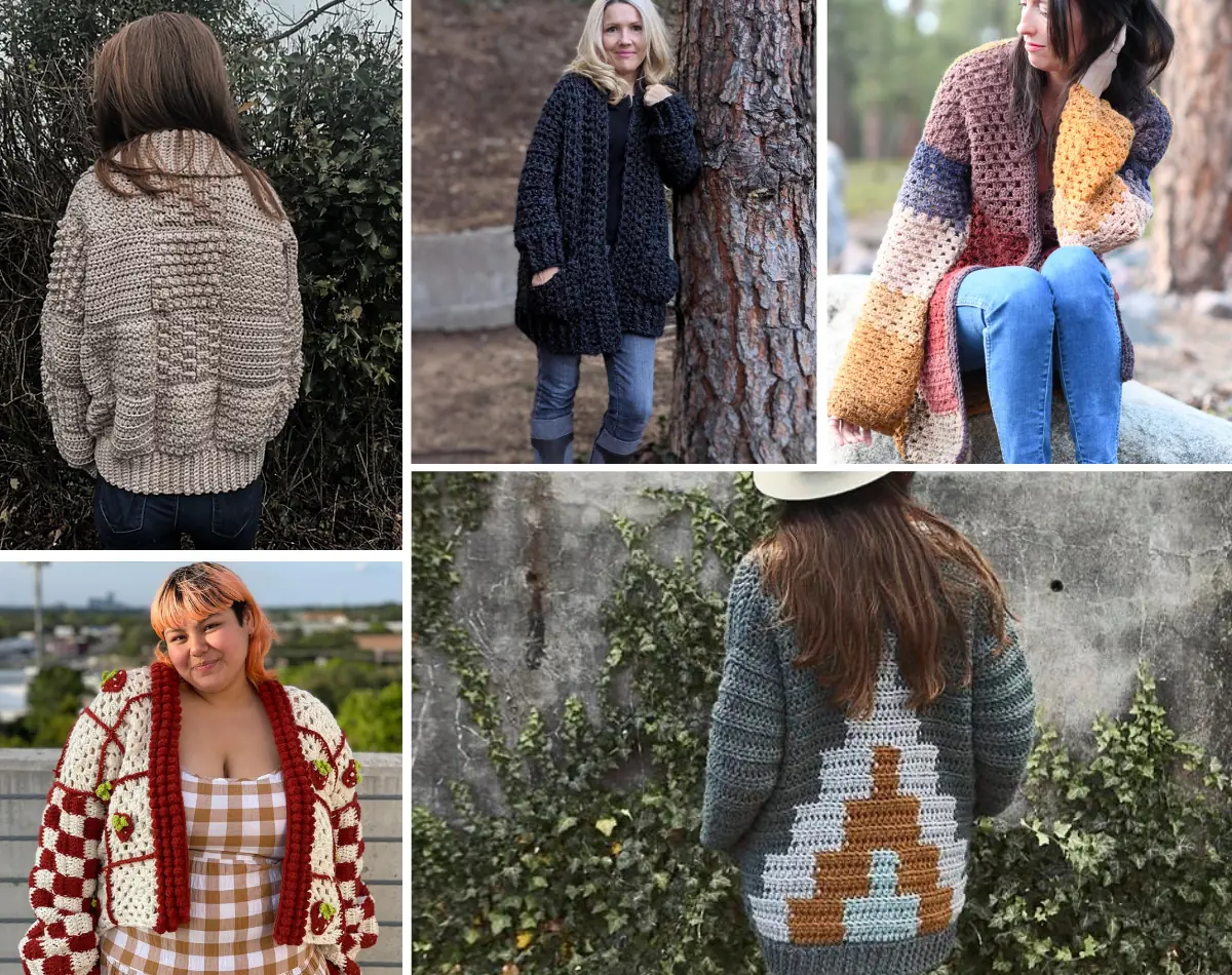 Comfy Cozy Crochet Cardigan Patterns