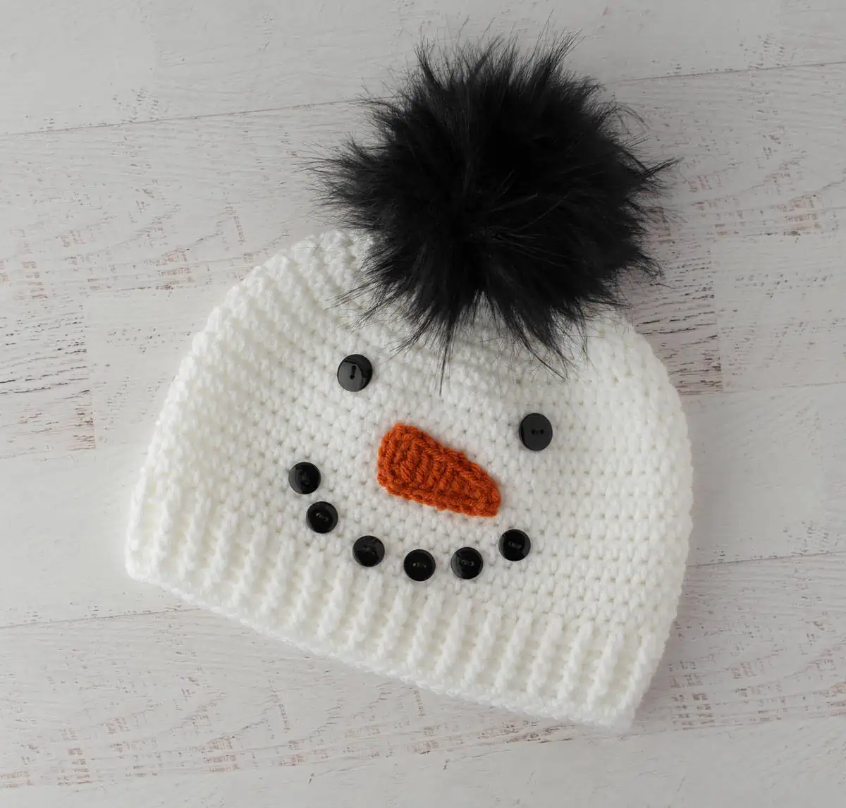 Crochet Snowman Hat