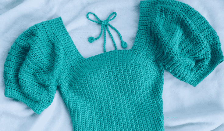 Image for Seiz Top with Puff Sleeves