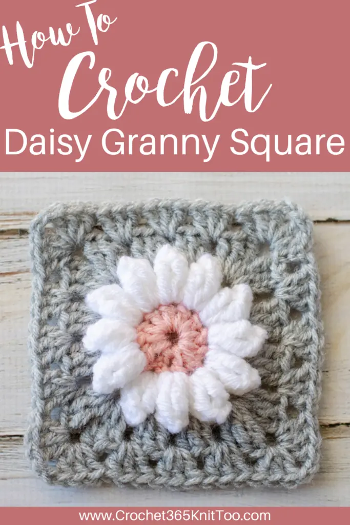 Image of crochet daisy granny square