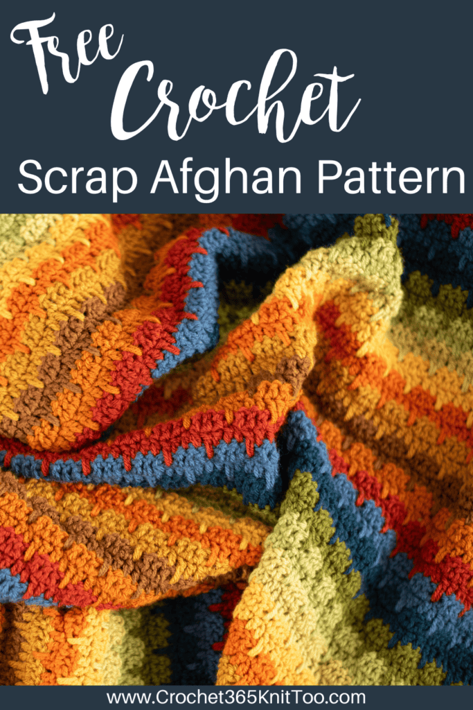 Image of crochet scrap afghan