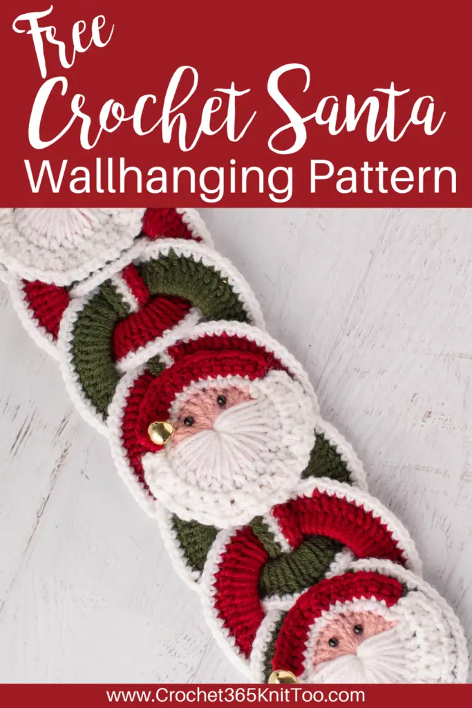 Image of Crochet Santa Wallhanging
