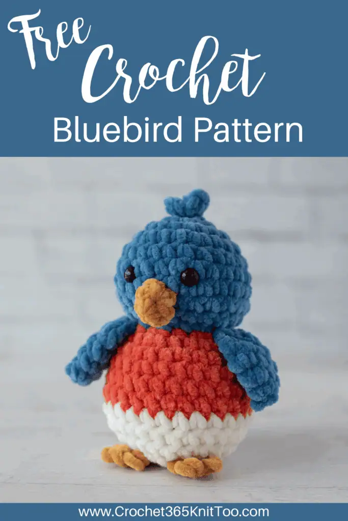 Image of crochet bluebird