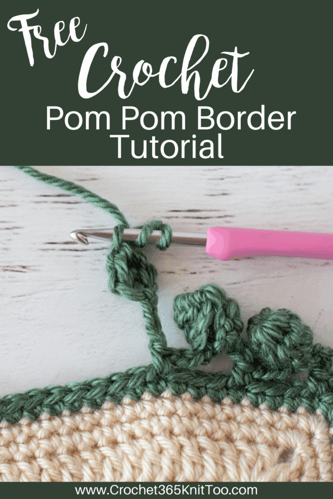 Image of Crochet Pom Pom border