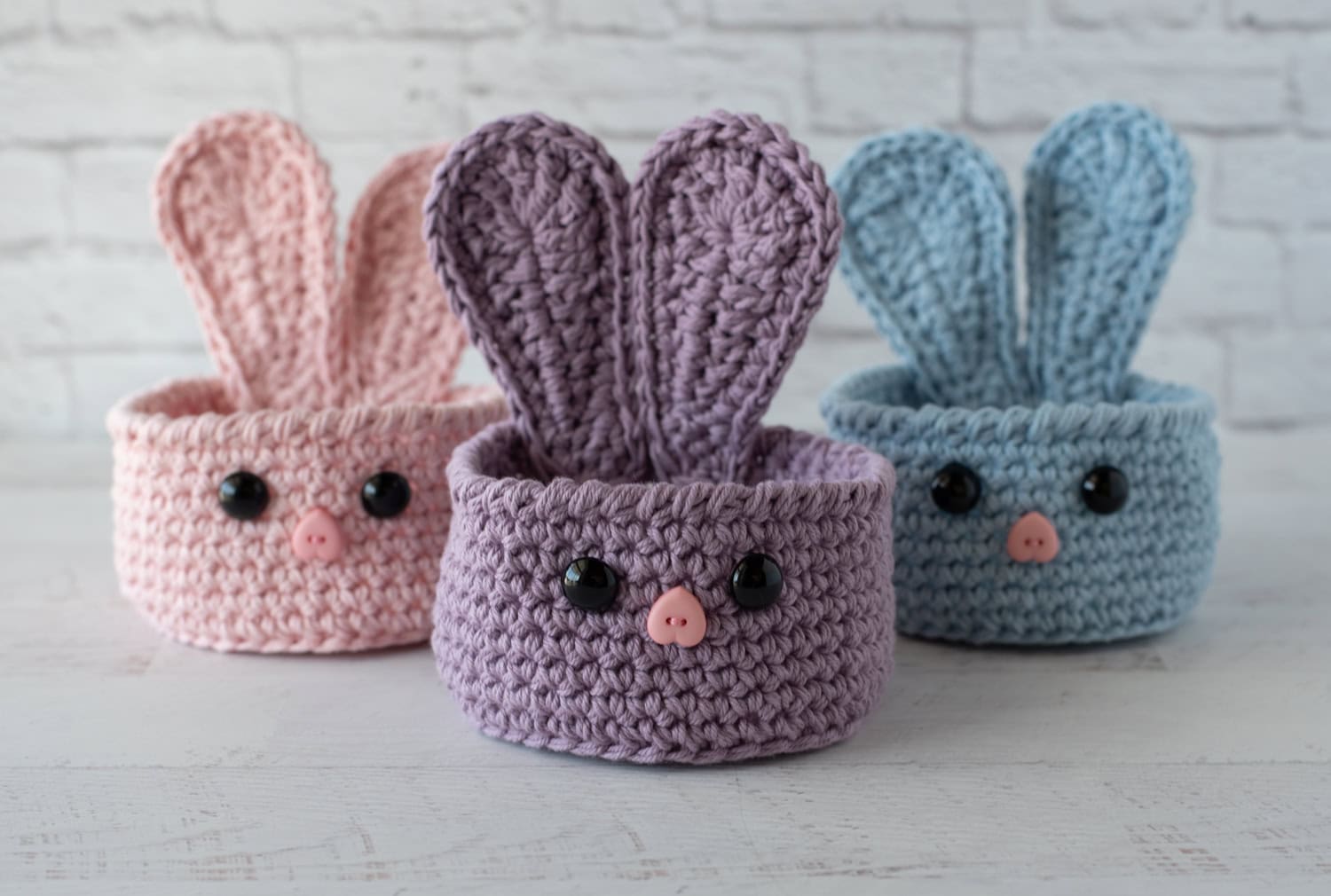 Crochet Bunny Basket