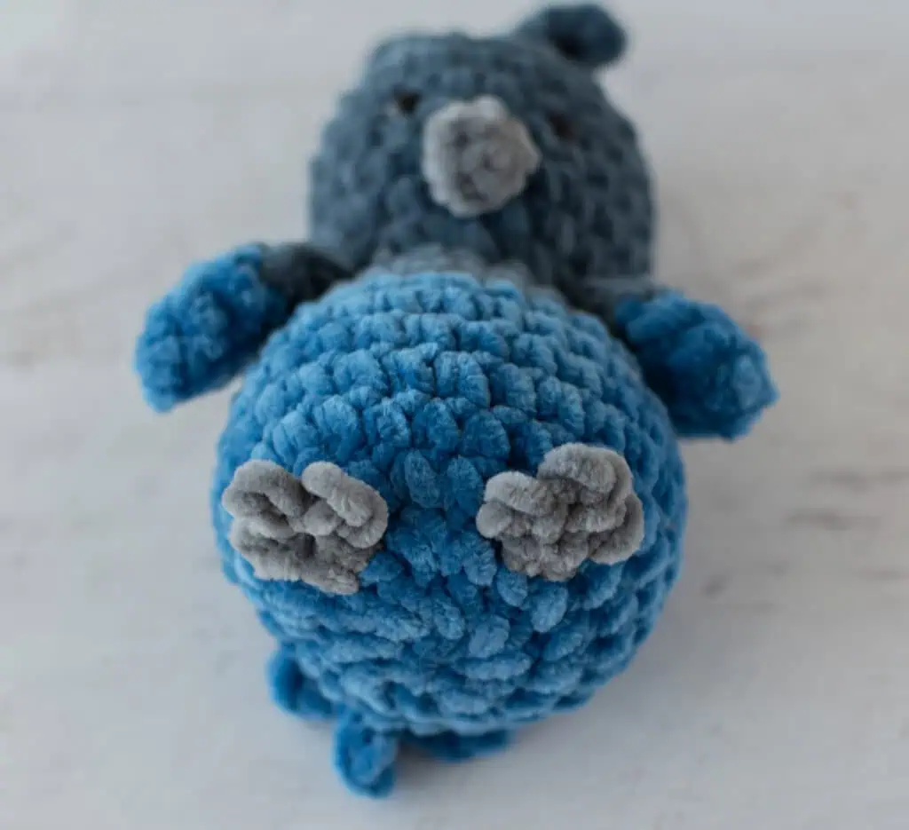 Crochet Stellers Jay Bird from bottom