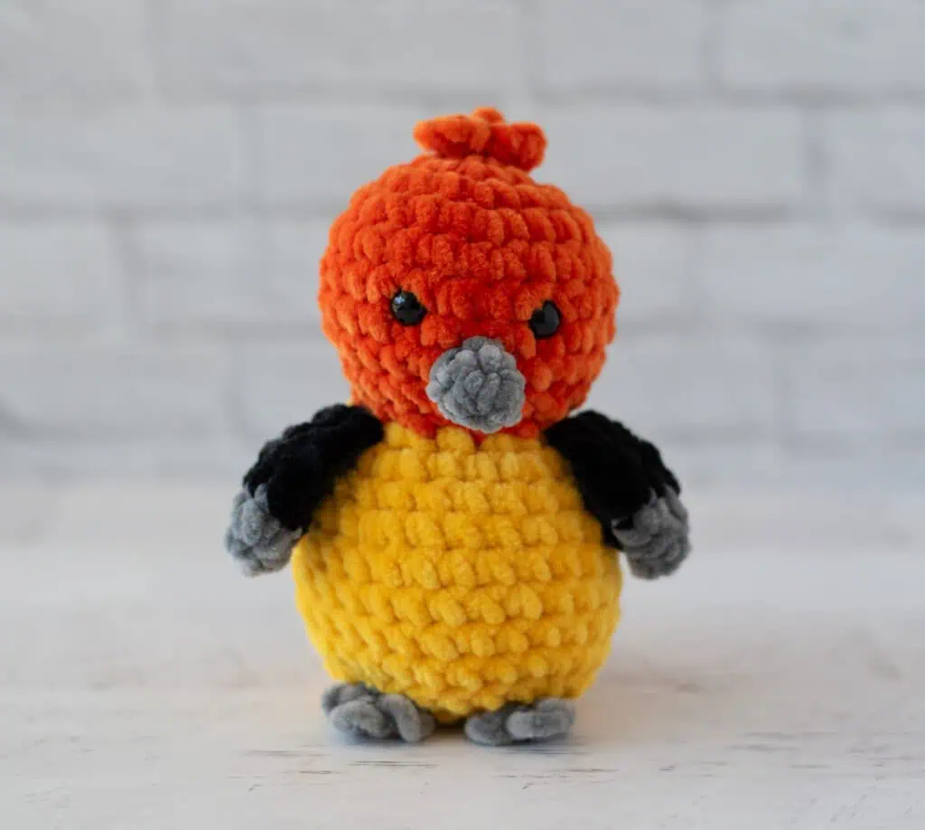 Crochet Western Tanager Bird