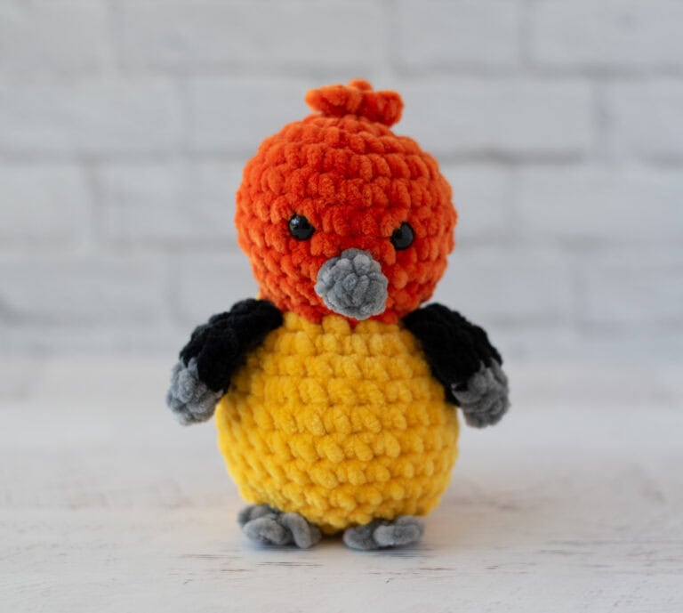 Crochet Western Tanager Bird