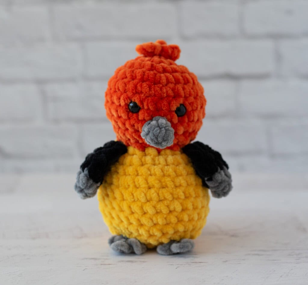 Crochet Western Tanager Bird