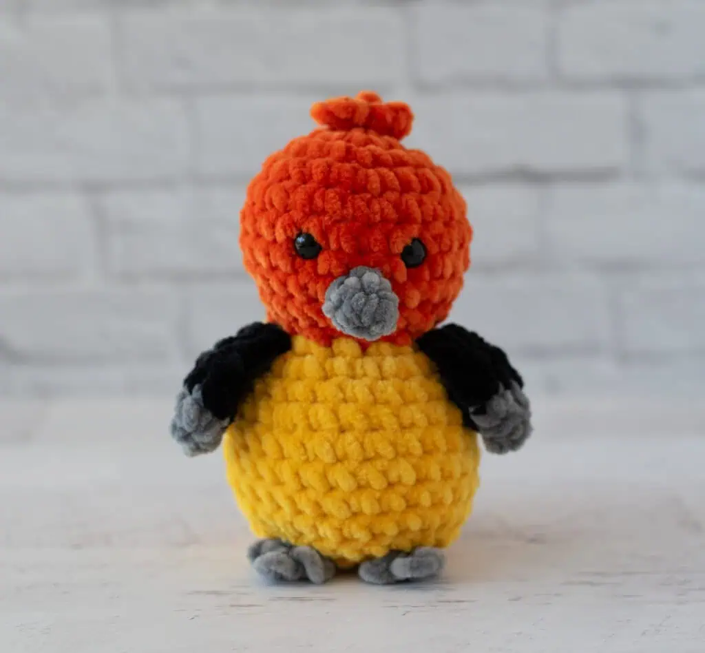 Crochet Western Tanager Bird