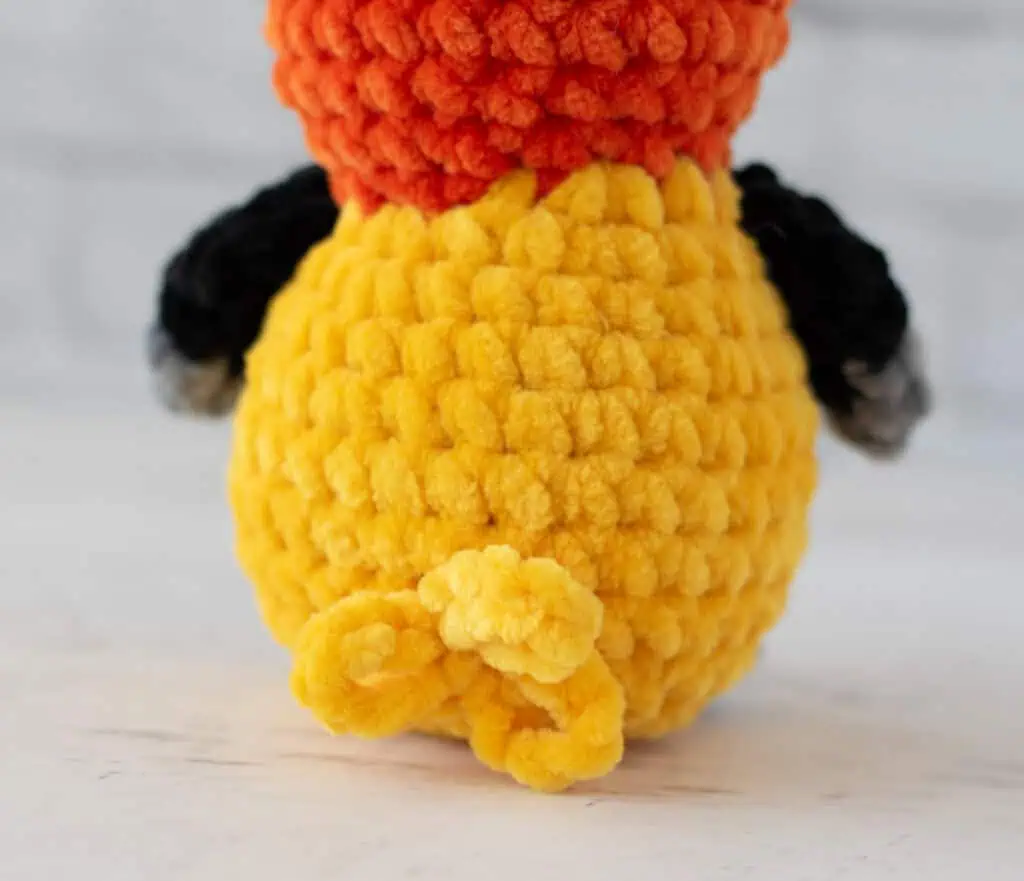 Crochet Western Tanager Bird tail